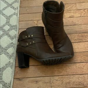 Jocelyn Dark Brown Ankle Boots